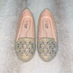 Link Comfort Girls Gold Flats